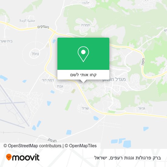 מפת ברק פרגולות וגגות רעפים