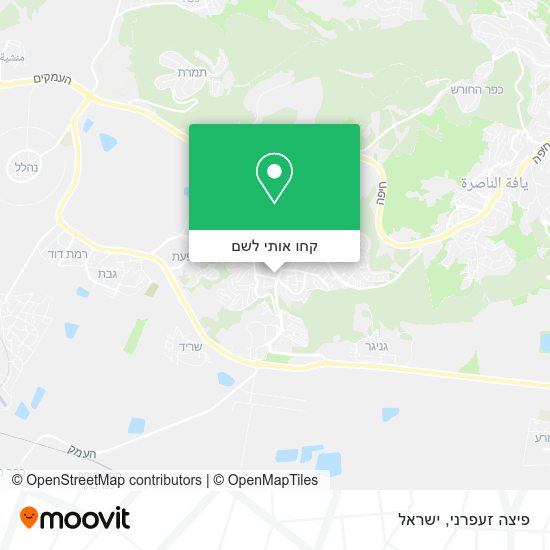 מפת פיצה זעפרני