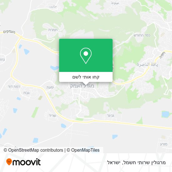 מפת מרגולין שרותי חשמל