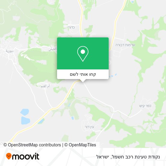 מפת נקודת טעינת רכב חשמל