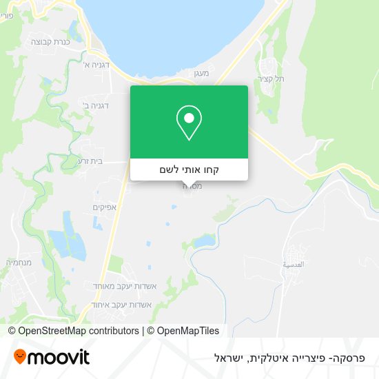 מפת פרסקה- פיצרייה איטלקית