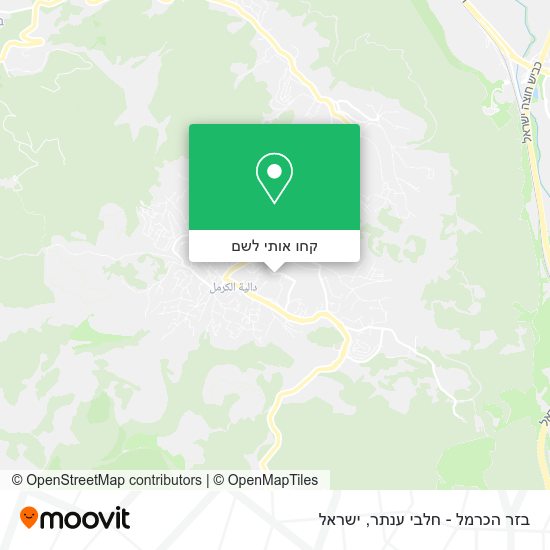 מפת בזר הכרמל - חלבי ענתר
