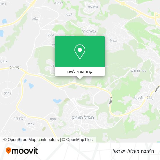 מפת ח'ירבת מעלול