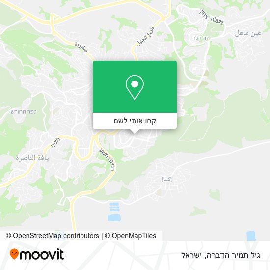 מפת גיל תמיר הדברה