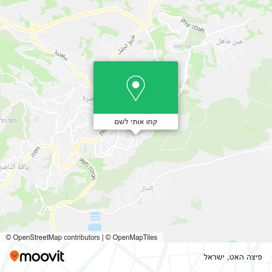 מפת פיצה האט