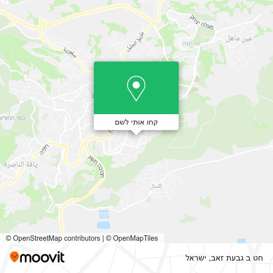 מפת חט ב גבעת זאב