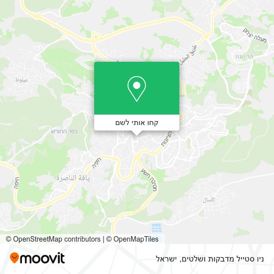מפת ניו סטייל מדבקות ושלטים