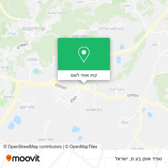 מפת ספיד אופן בע מ