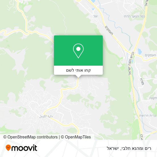 מפת רים ומהנא חלבי
