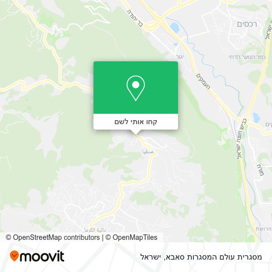 מפת מסגרית עולם המסגרות סאבא