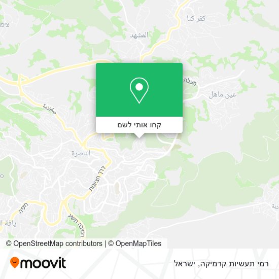 מפת רמי תעשיות קרמיקה