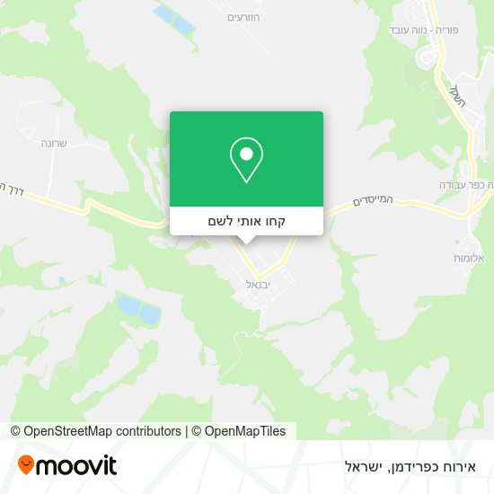 מפת אירוח כפרידמן