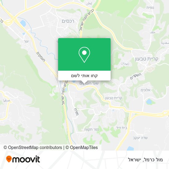 מפת מול כרמל