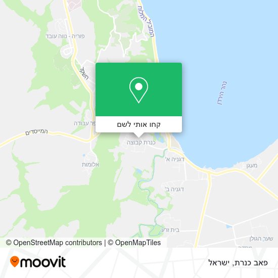 מפת פאב כנרת