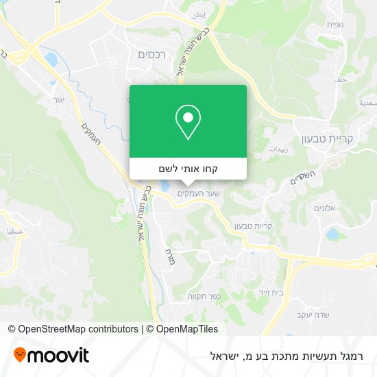 מפת רמגל תעשיות מתכת בע מ