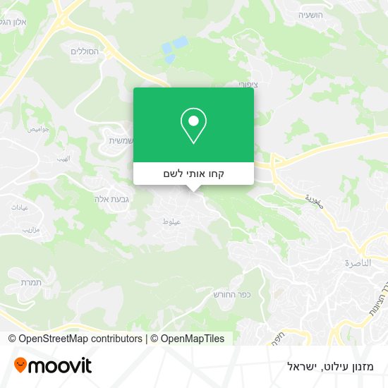 מפת מזנון עילוט