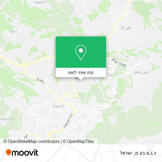 מפת כ.נ.ס בע מ