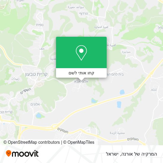מפת המרקיה של אורנה