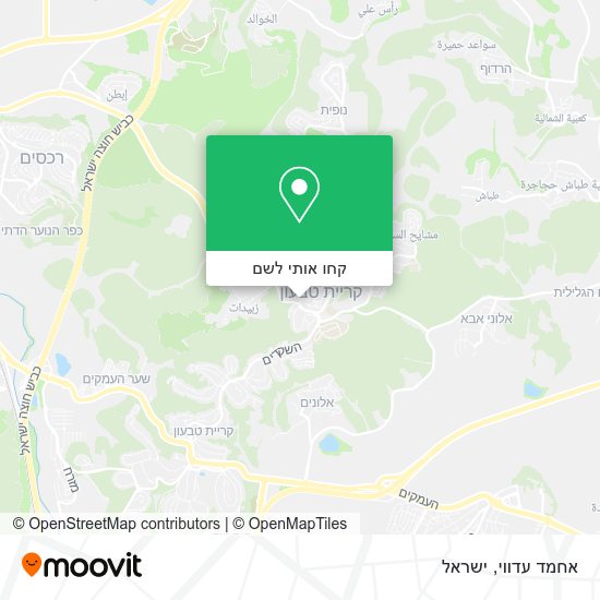 מפת אחמד עדווי