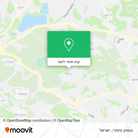 מפת בוסתן ציפורי