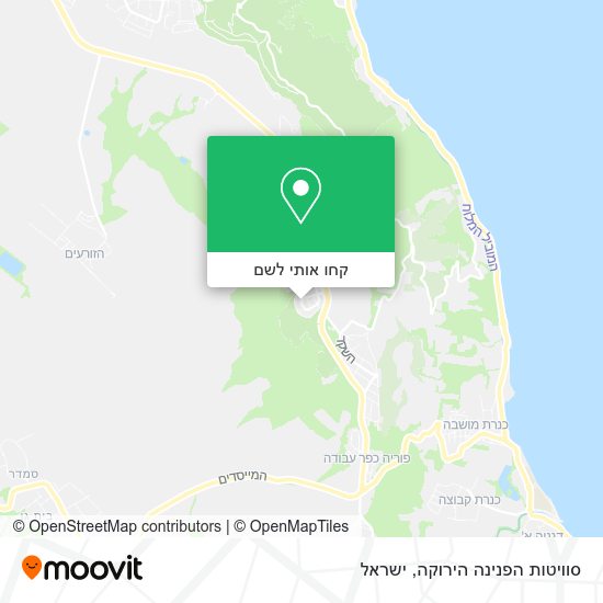 מפת סוויטות הפנינה הירוקה