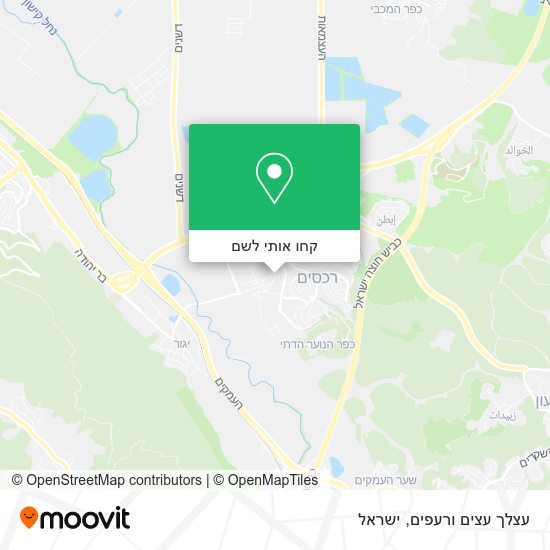 מפת עצלך עצים ורעפים