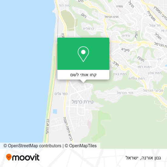 מפת גנון אורנה