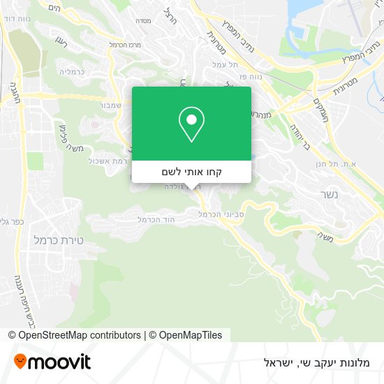 מפת מלונות יעקב שי