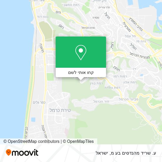 מפת ע. שריד מהנדסים בע מ