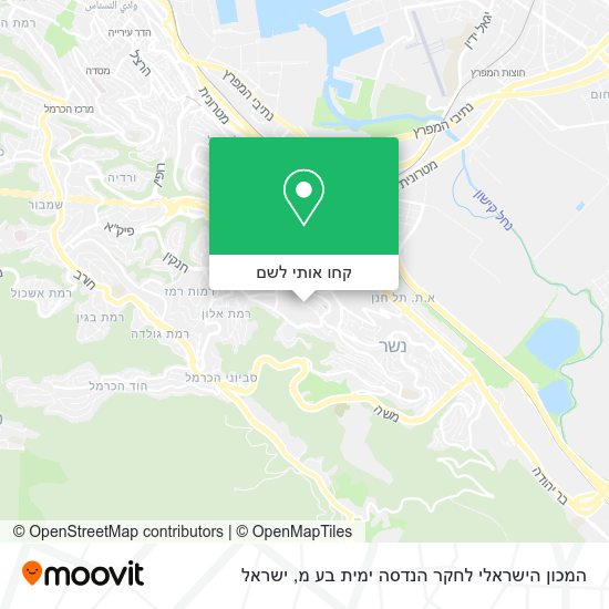 מפת המכון הישראלי לחקר הנדסה ימית בע מ