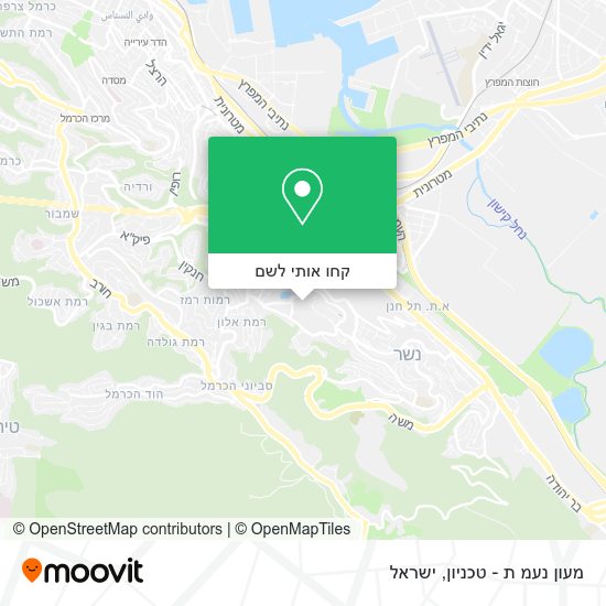 מפת מעון נעמ ת - טכניון