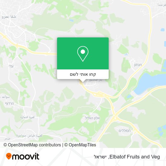 מפת Elbatof Fruits and Veg