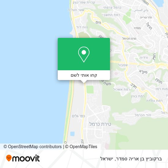 מפת ברקוביץ בן אריה סמדר