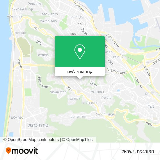 מפת האורגנית