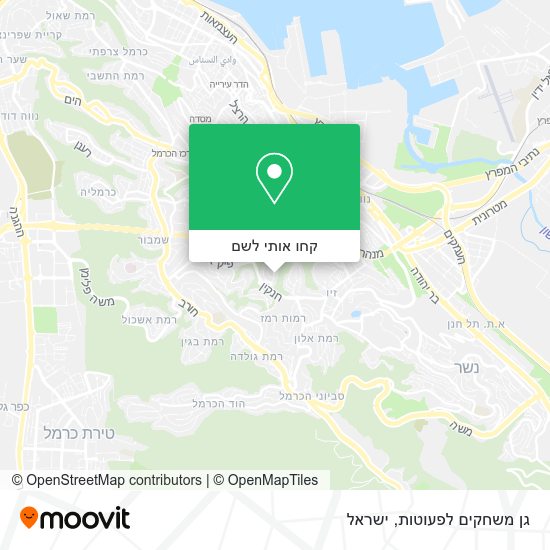 מפת גן משחקים לפעוטות