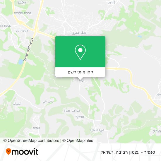 מפת סנפיר - עצמון רביבה