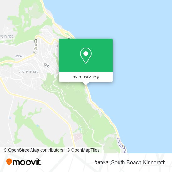 מפת South Beach Kinnereth