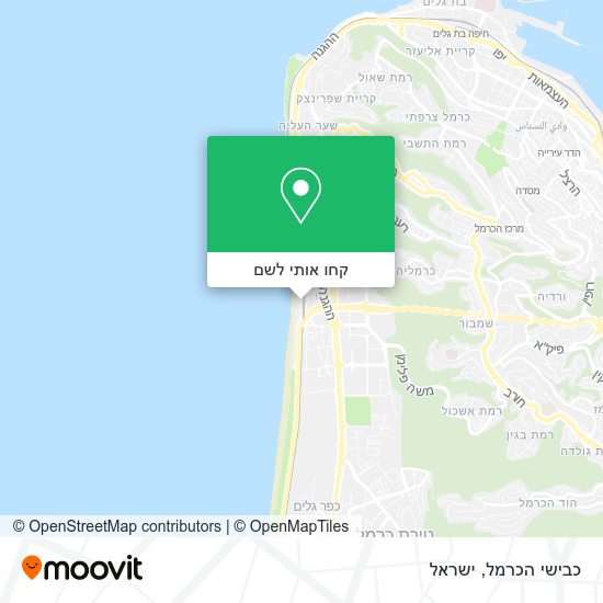 מפת כבישי הכרמל
