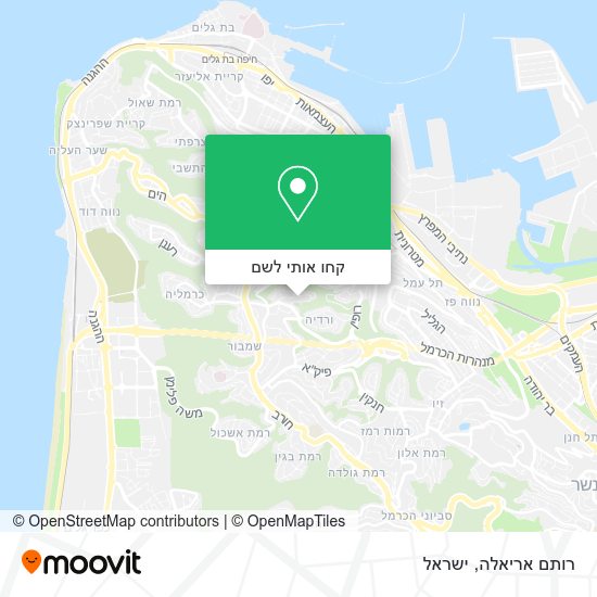 מפת רותם אריאלה