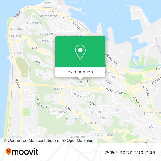 מפת אבירן מנגד הנדסה