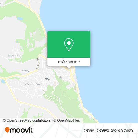 מפת רשות המיסים בישראל