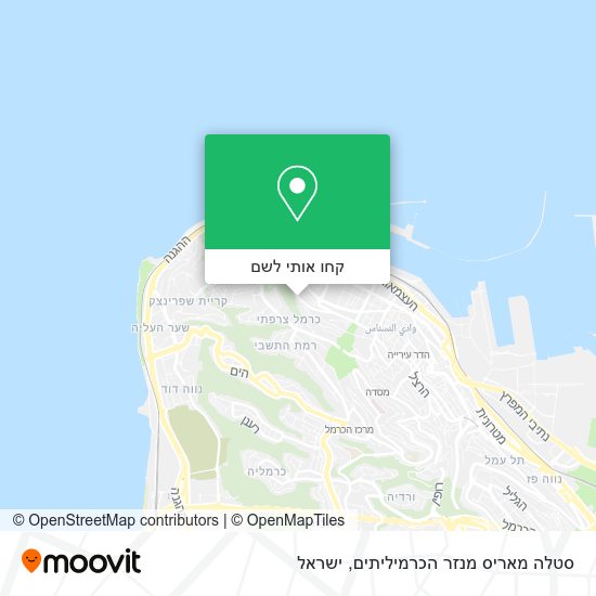 מפת סטלה מאריס מנזר הכרמיליתים