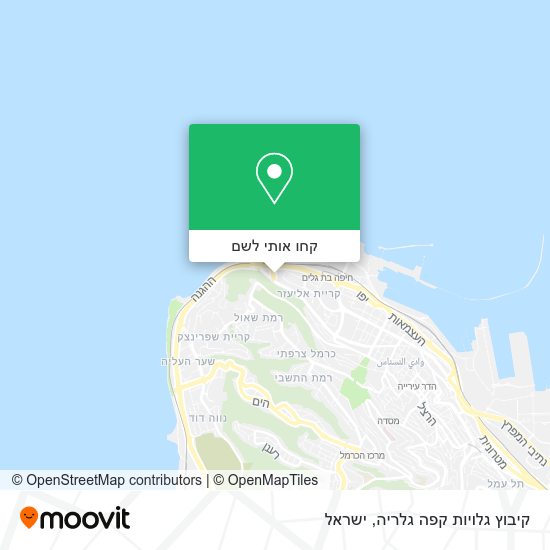 מפת קיבוץ גלויות קפה גלריה