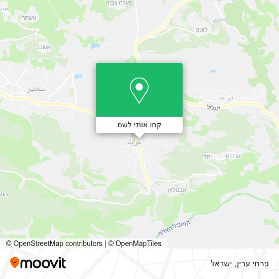 מפת פרחי ערין