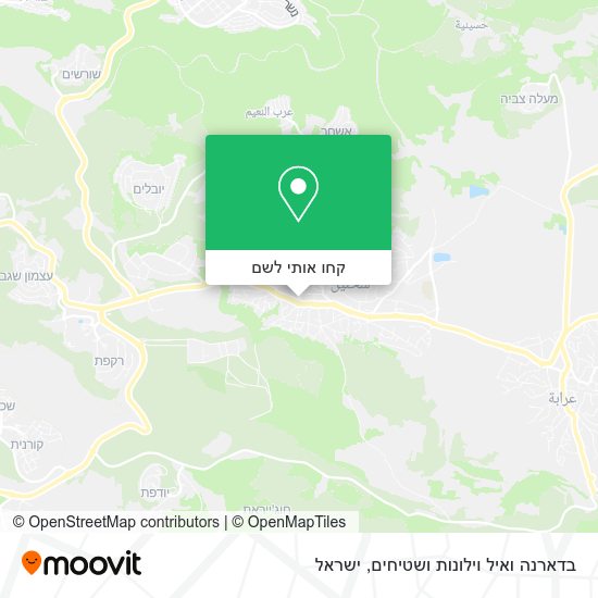 מפת בדארנה ואיל וילונות ושטיחים