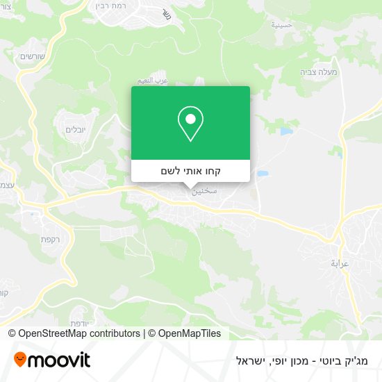 מפת מג'יק ביוטי - מכון יופי