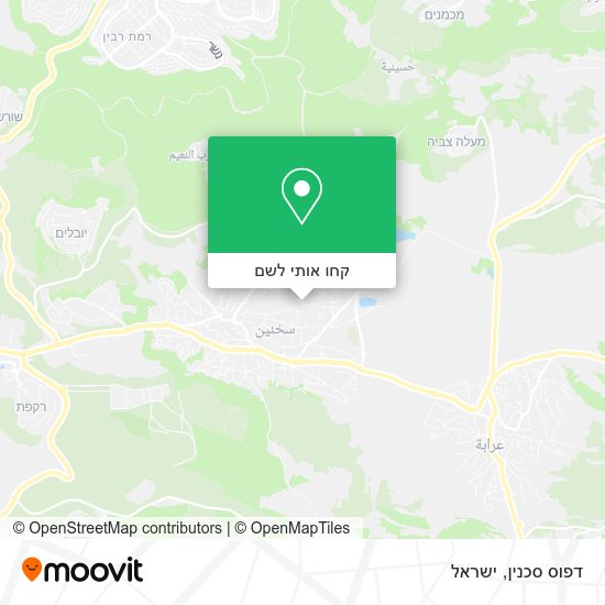 מפת דפוס סכנין