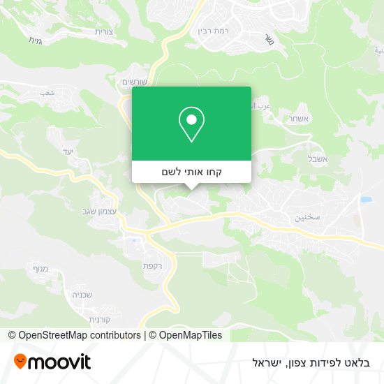 מפת בלאט לפידות צפון