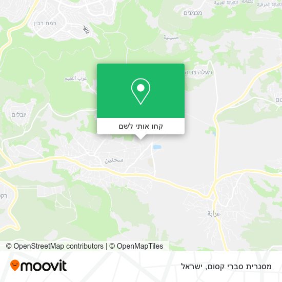 מפת מסגרית סברי קסום
