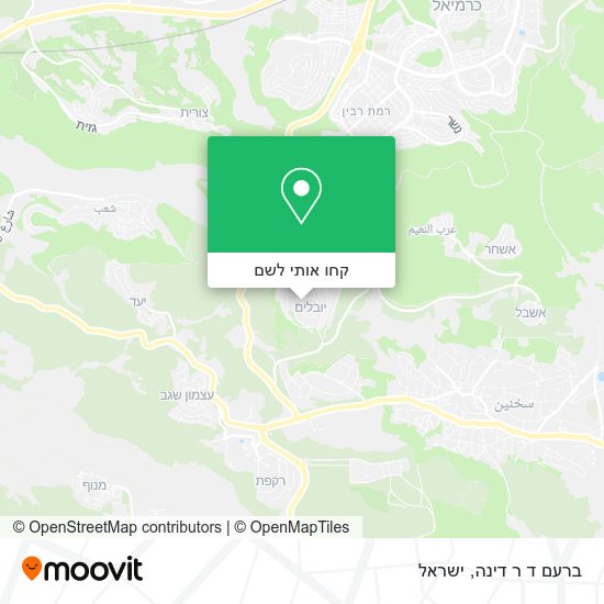 מפת ברעם ד ר דינה